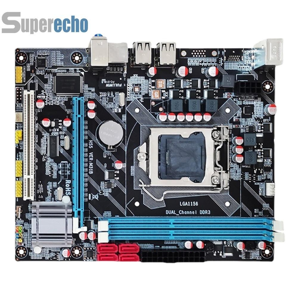 Lga1156 เมนบอร์ดคอมพิวเตอร์ 16GB RAM DDR3 หน่วยความจํา PC เมนบอร์ด 4 SATA สําหรับ I3 530 [superecho.