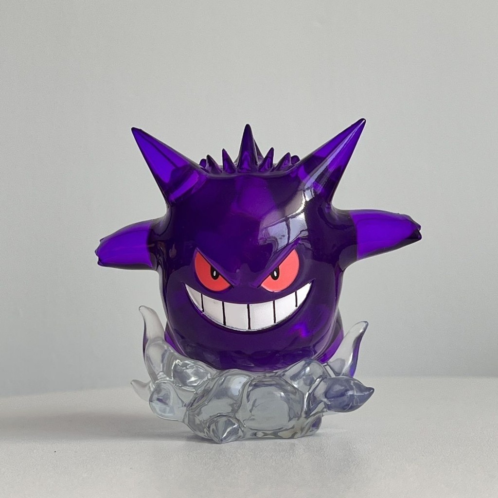 Pokémon Pokémon Illustrated Book BBQ Transparent Cloud Mist Gengar with Base Pokémon Gengar Figure O