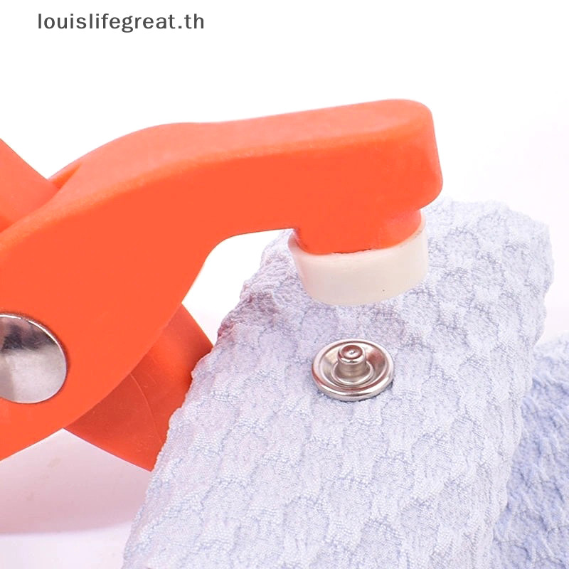 Louislifegreat Snap ปุ่มชุดคีมโลหะกด Studs ชุดเครื่องมือสแตนเลส Snap Fastener Kit อุปกรณ์เสริมสําหรับ DIY หัตถกรรมเสื้อผ้าใหม่ - รูปที่ 3