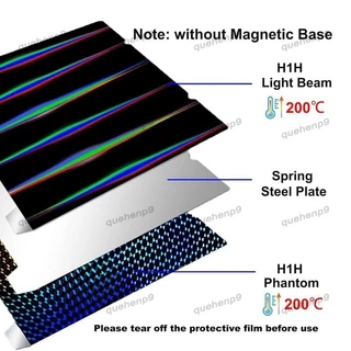 [quehenp9]H1H 3d Printer Platform K1 K1C Sheet 235x235mm,Smooth H1H Build Plate Spring Steel Print Bed