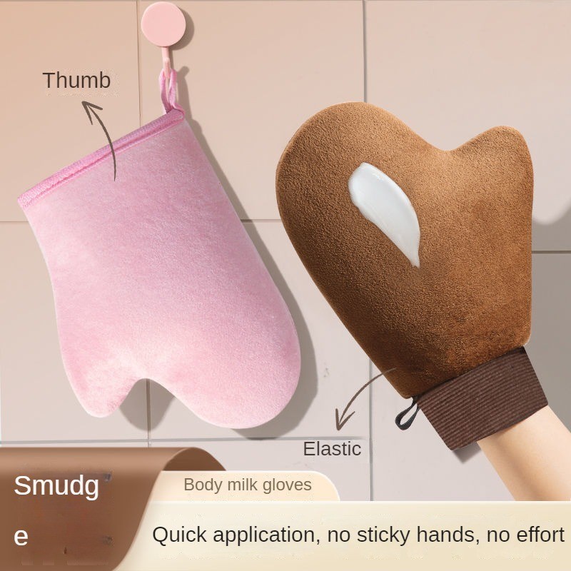No Face Cream Body Lotion ถุงมือทา Handy Tool Flocking ถุงมือทาครีมกันแดดทามือไวท์เทนนิ่งให้ความชุ่มชื้น