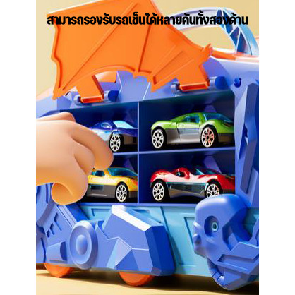 CODรถกินข้าว ไดโนเสาร์ ของเล่นเพื่อการศึกษา แปลกใหม่ ไดโนเสาร์ กลืนรถบรรทุก สําหรับเด็ก รถของเล่น - รูปที่ 7