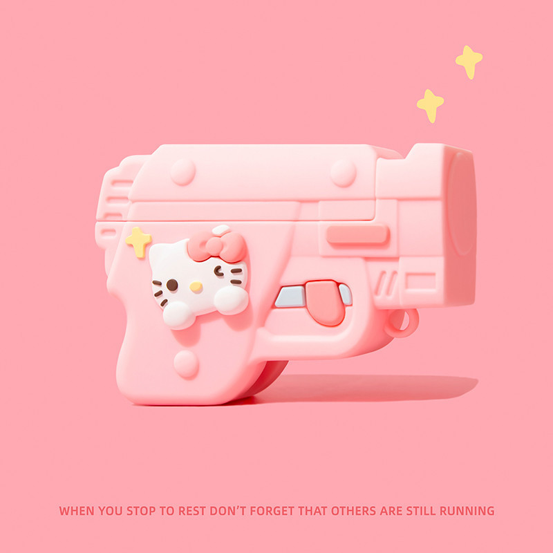 (Pro3 2025) เคส KT การ์ตูนน่ารักสําหรับ AirPods4/4ANC/1/2/3/Pro/Pro2/Pro3 เคสซิลิโคนอ่อนนุ่มพร้อมคาราบิเนอร์