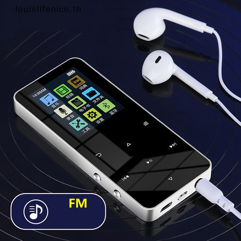 Lnth เครื่องเล่น MP4 พร้อมลําโพงในตัว Touch Key Video Player 1.8 นิ้วโลหะ Hifi Player Walkman HOT