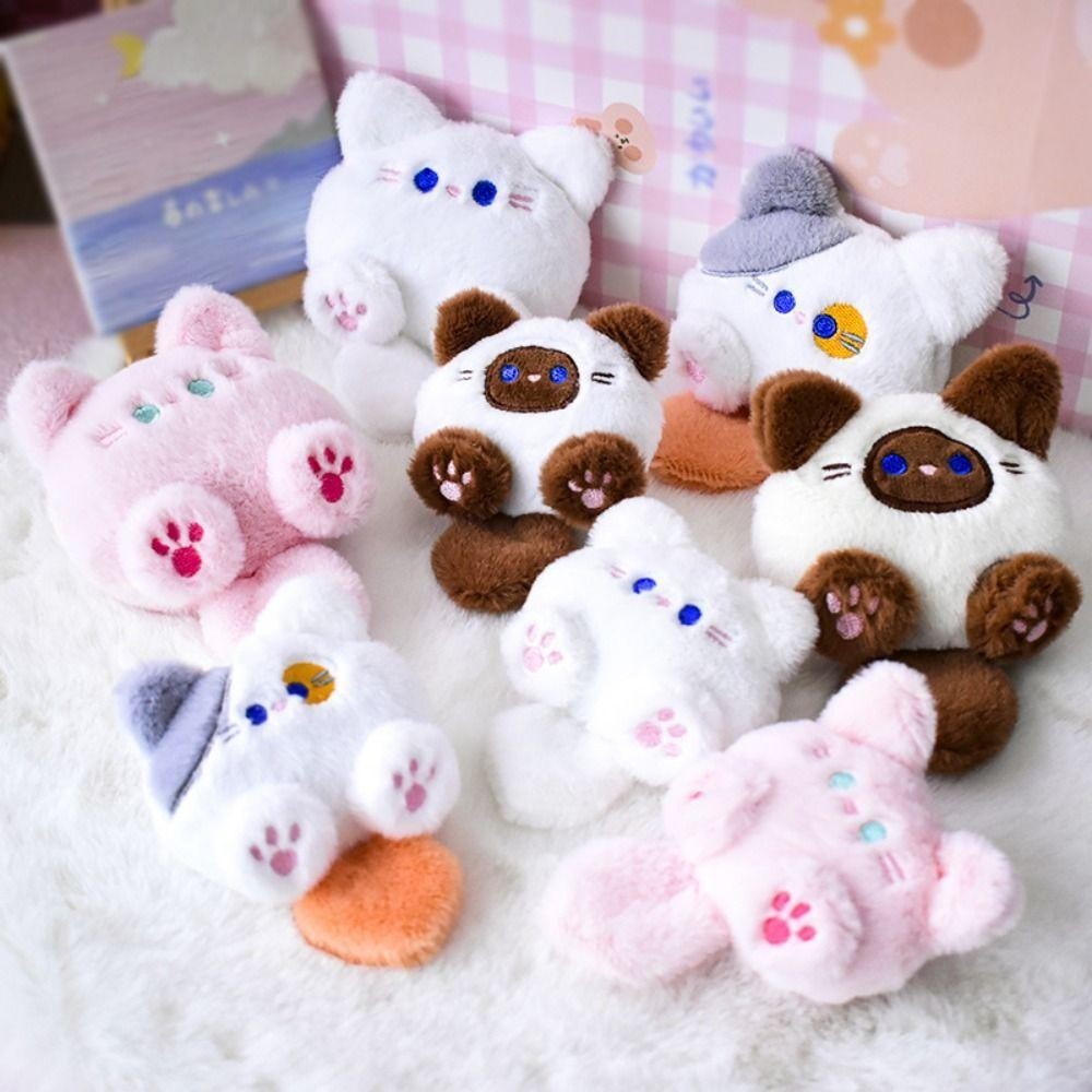 BREEZE จี้ตุ๊กตาแมวน้อย, พวงกุญแจตุ๊กตา Diy Kawaii, พวงกุญแจตุ๊กตาแฟชั่นนุ่ม