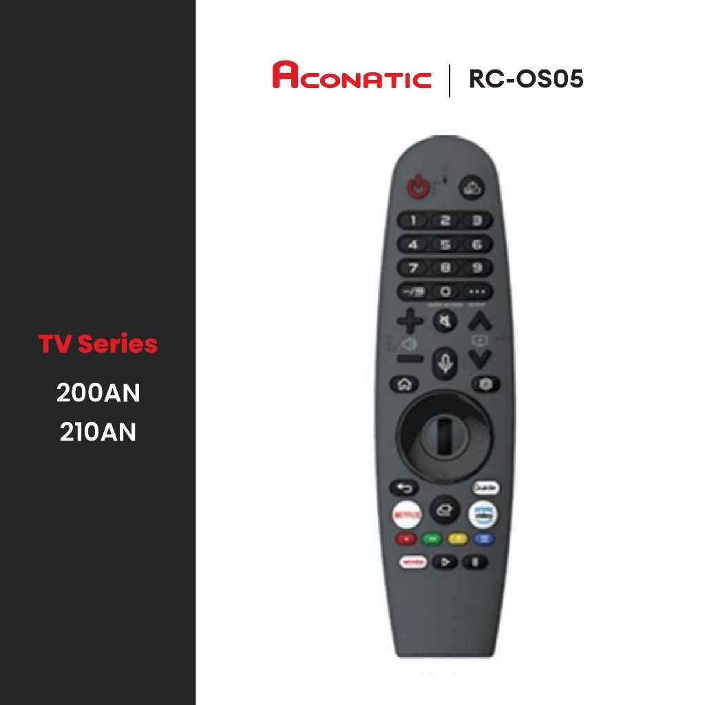 รีโมท Aconatic รีโมททีวี รุ่น RC-OS05 ใช้สำหรับ Web OS Series 200/210 55US200AN 65US200AN 75US200AN 