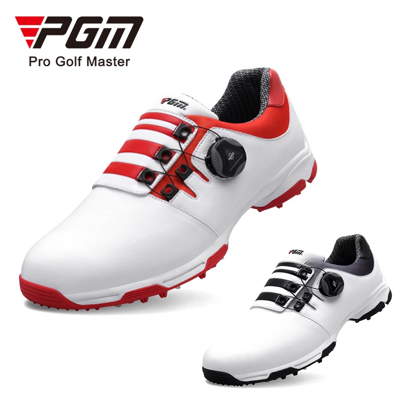 PGM Men's Golf Shoes (XZ093) รองเท้ากอล์ฟ ผู้ชาย ระบบผูกเชือกอัตโนมัติ Auto-Lacing