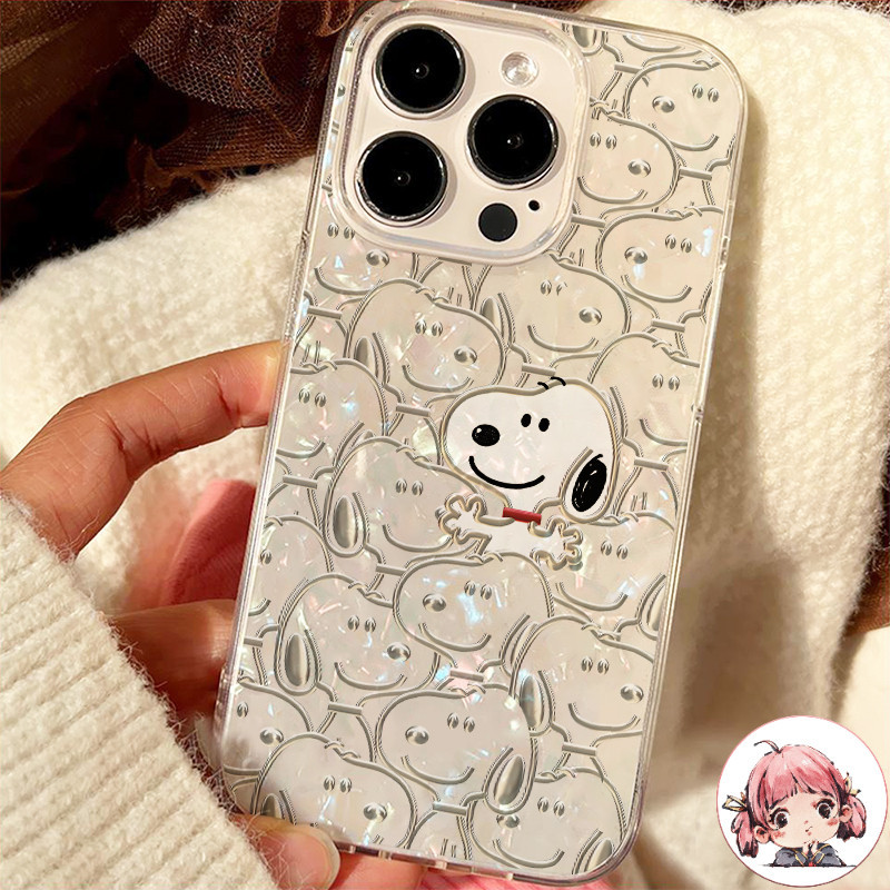 อะนิเมะน่ารัก หมาsnp เคสโทรศัพท์ ป้องกันการตก เคสสำหรับไอโฟน11 For iPhone17 16 12 13 14 15Pro MAXXS XR 7 8Plus SE2020