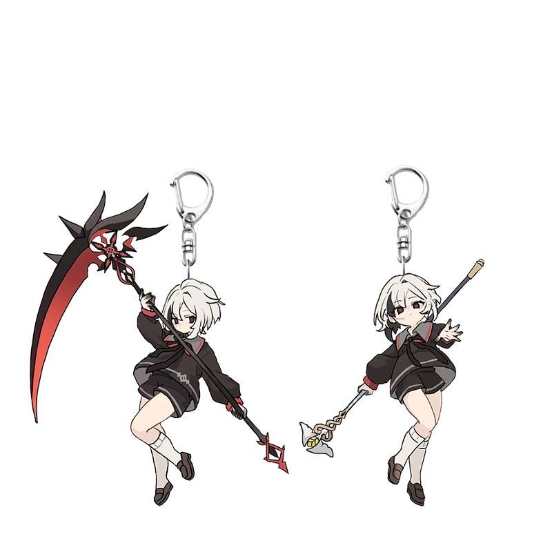 Arlechino พวงกุญแจ Man อะนิเมะอะคริลิคสําหรับกางเกง Womans Key Chain ผู้ชายจี้ Key แหวนสาว Key Holder เครื่องประดับ Llaveros