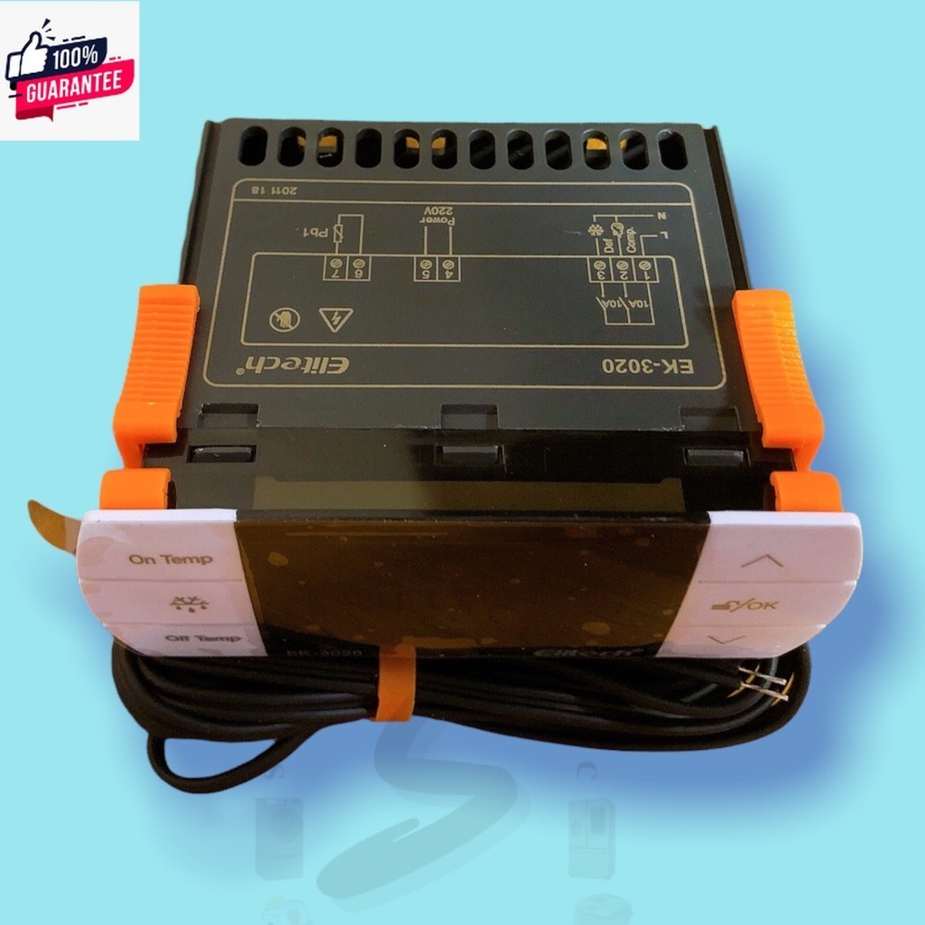Elitech Temperature Controller EK-3020 ควคุมกลางต่ำอุณหภูมิเย็นหรืออุปกรณ์ทำความร้อน
