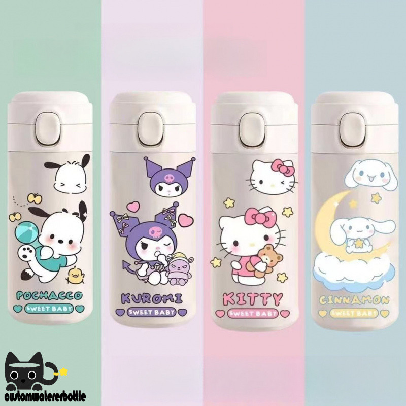 Sanrio Cinnamon Dog Melody การ์ตูนกระติกน้ําร้อนขนาดเล็กน้ําหนักเบาแบบพกพา ins ถ้วยน้ํามูลค่าสูง P1 