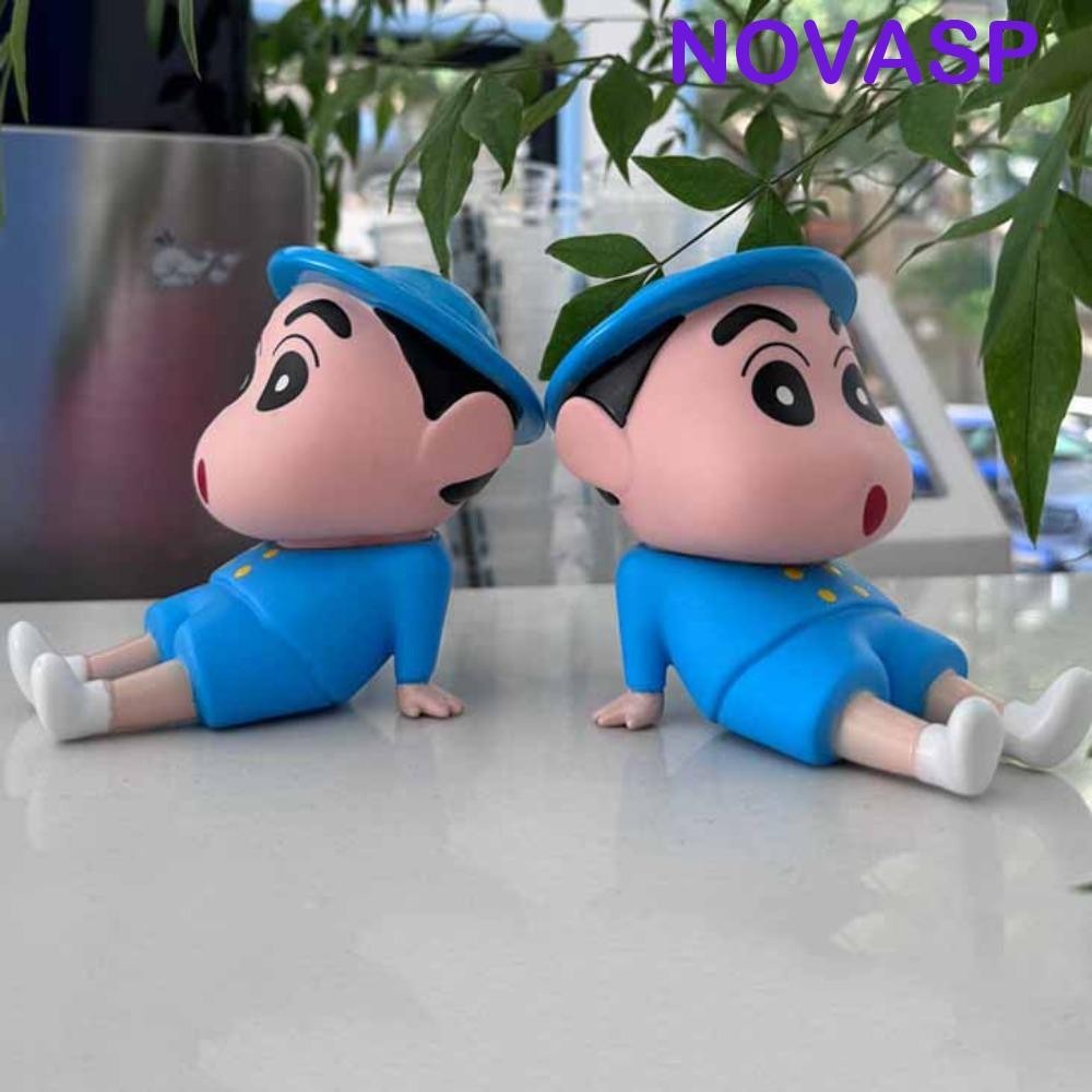 ขาตั้งโทรศัพท์มือถือ NOVASP รุ่นฟิกเกอร์ Crayon Shin-Chan ที่วางโทรศัพท์สร้างสรรค์, ขาตั้งเดสก์ท็อป Creative Desk Decor PVC ตุ๊กตาโทรศัพท์มือถือวงเล็บของขวัญเล็กๆ