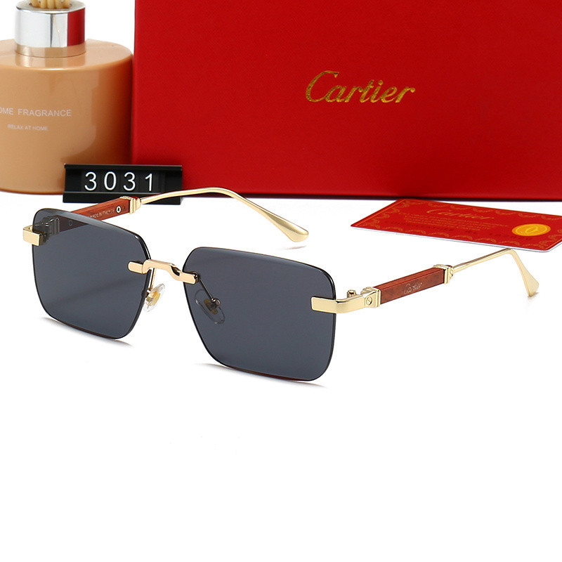 แว่นกันแดดทรงสี่เหลี่ยม Classic Carter แว่นกันแดดไร้ขอบ สําหรับผู้หญิงและผู้ชาย ยี่ห้อ designer Carter UV400 เฉดสี