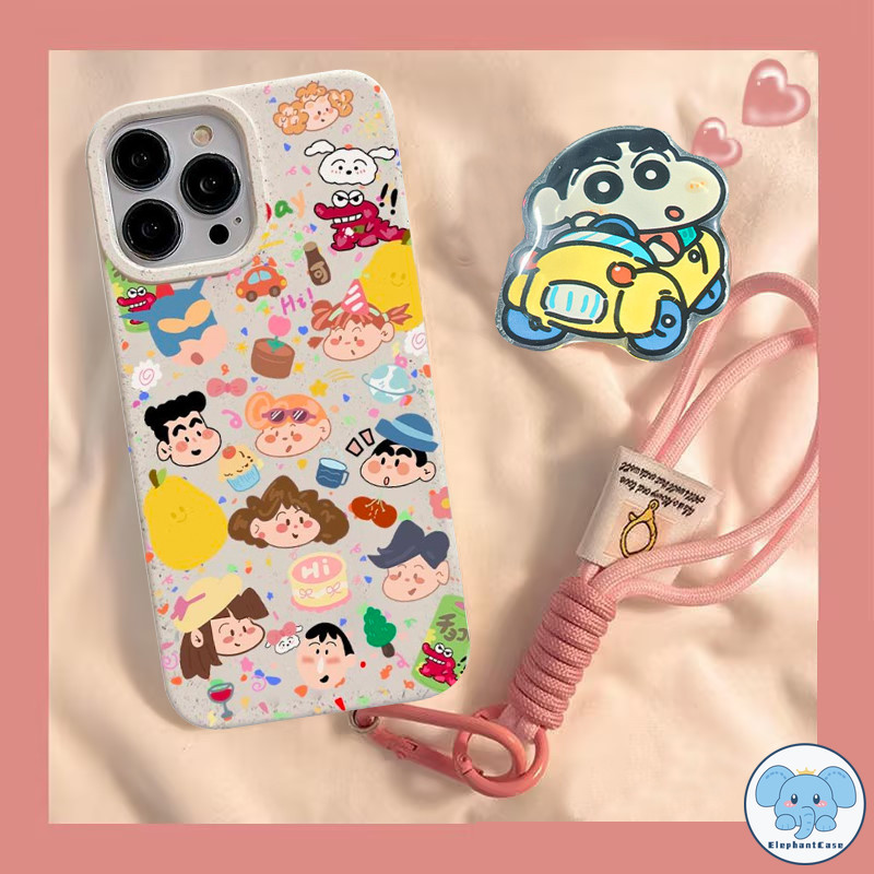 สีเทียนสีทองตลก ๆ กรณีของครอบครัวชินชาน Redmi 10A 9A 12 13C 9C NFC Note 12 13 12C 8 10C 9T 10 Note 13 Pro POCO M6 M3 X5