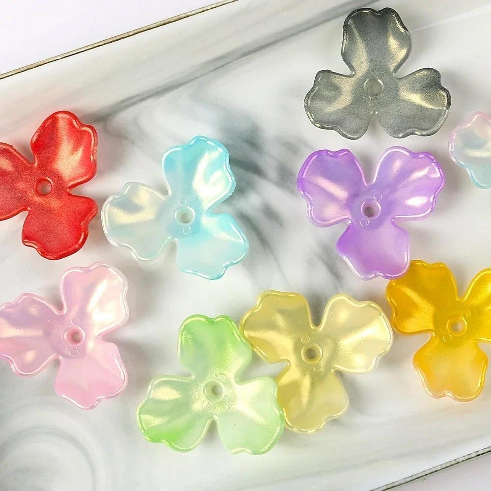 10ชิ้น36มิลลิเมตรอะคริลิกลีบถาดดอกไม้ขนาดใหญ่ลูกปัดหมวกสําหรับ ทําเอง กิ๊บ ต่างหูเครื่องประดับทําอุปกรณ์