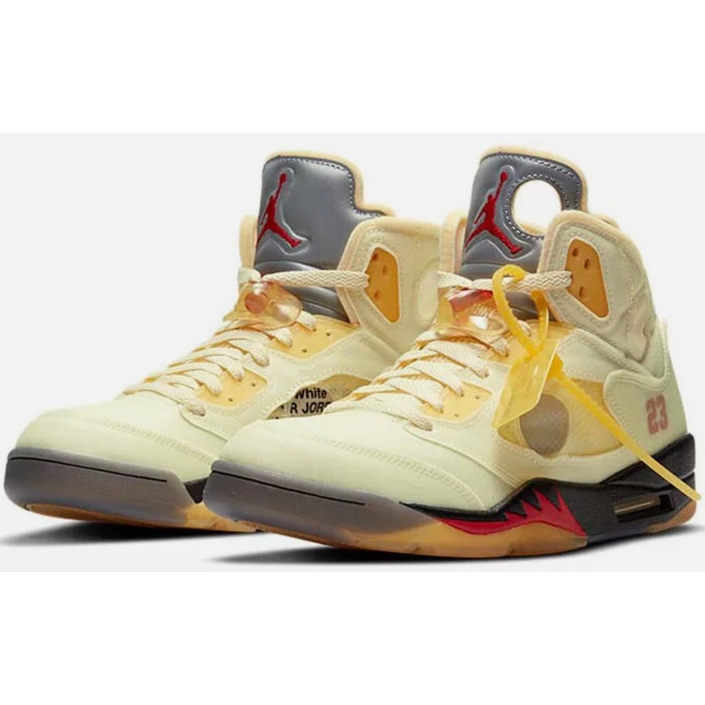 ใหม่ New NewOFF-WHITE Jordan 5 SP x Off-WHITE Middle Sail-DH8565-100