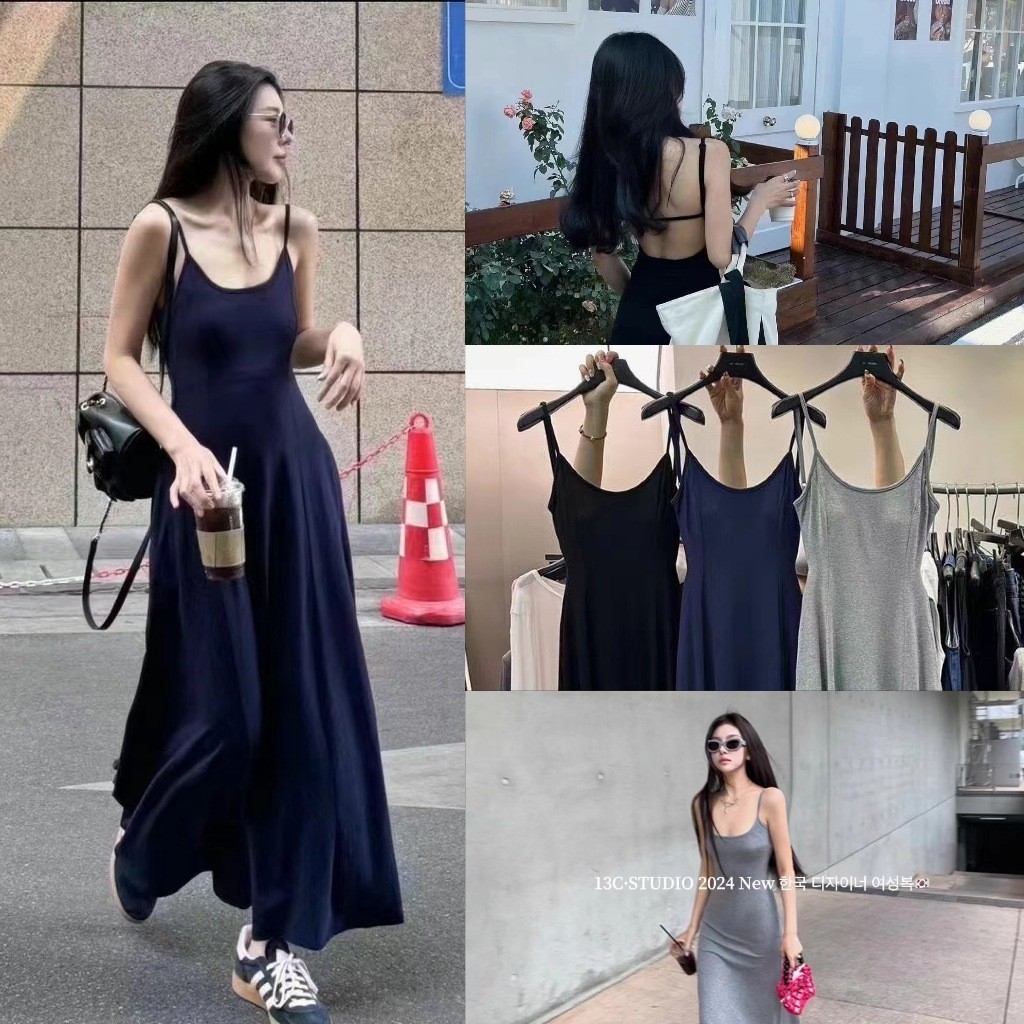 เดรสยาว ทรงสวย ผ้าดีมากค่า ด้านหลังเปิดโชว์กำลังฮิต ผ้าดีมาก ทรงเกาหลี ทรงน่ารัก แฟชั่นเกาหลี