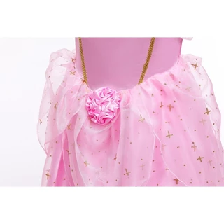 UhomeKids คอสเพลย์ Aurora ชุดเจ้าหญิงการ์ตูน Sleeping Beauty Princess เครื่องแต่งกายสาวชุดงานเลี้ยงวันเกิด