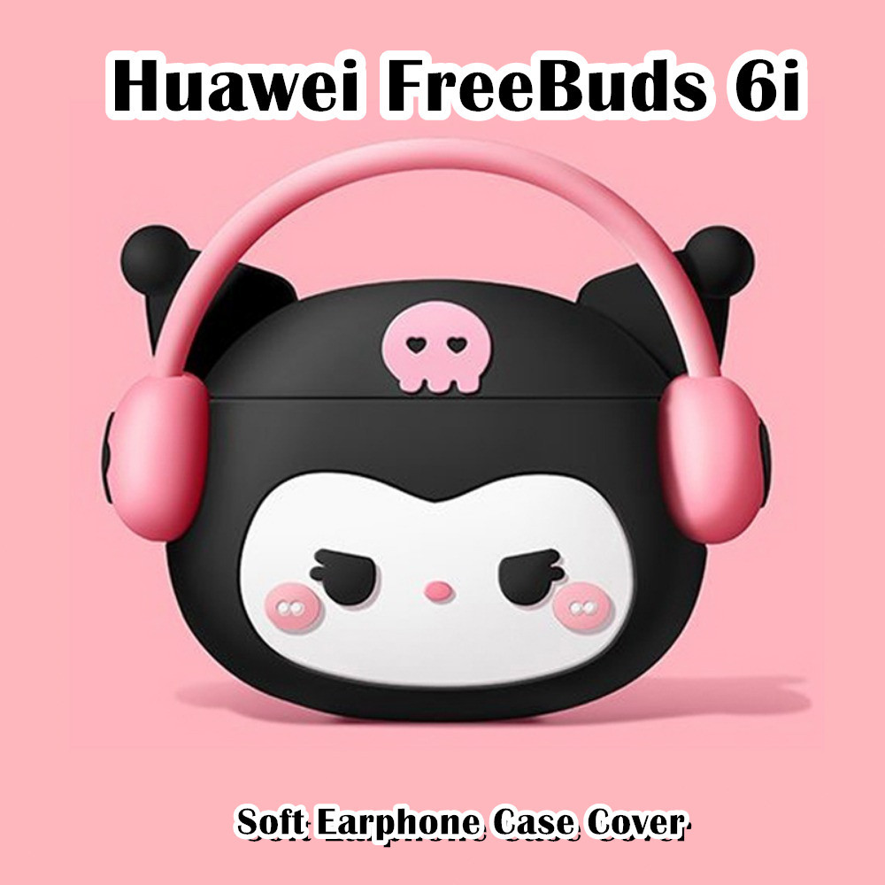 Trend FrontFor Huawei FreeBuds 6i Case Casing Soft Silicone Trend Cartoon Headphone Case NO.2