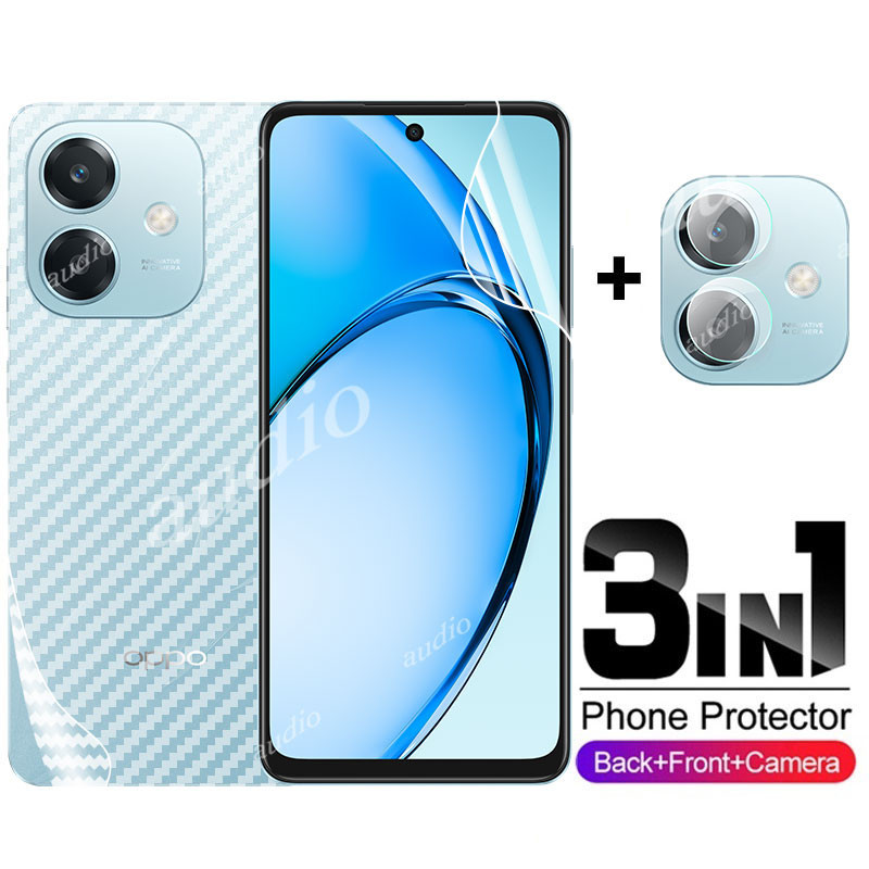 3in1 ด้านหน้ากลับเลนส์Hydrogelฟิล์มสําหรับOppo a3x A3 OPPOA3x 5G 4G 2024 สมาร์ทโฟนป้องกันหน้าจอสําหรับOPPO a3x 3x A3 X OPPOA3x 5G 4Gกล้องเลนส์Protector