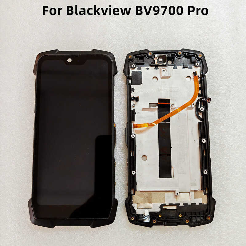 Original For Blackview BV9700 Pro LCD&Touch Screen Digitizer with frame BV9700Pro Display Module R