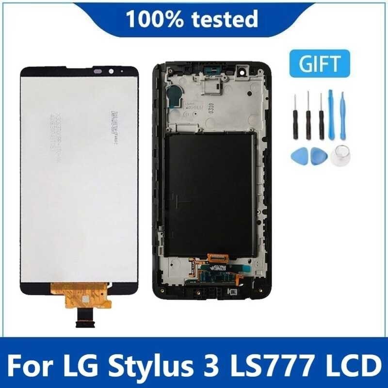 Original For 5.7'' LG Stylus 3 LS777 M400 M400DF M400N M400F M400Y LCD Display Touch Screen Digiti