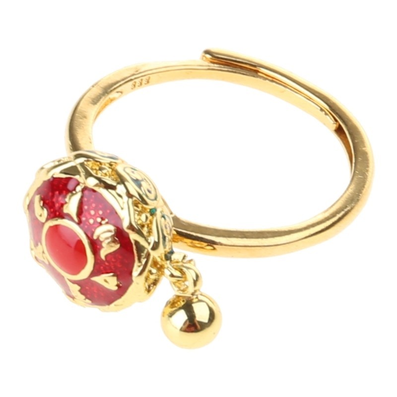 Buddhism Lotus Rotating Ring Buddhist Tibetan Prayer Wheel OM Mantra