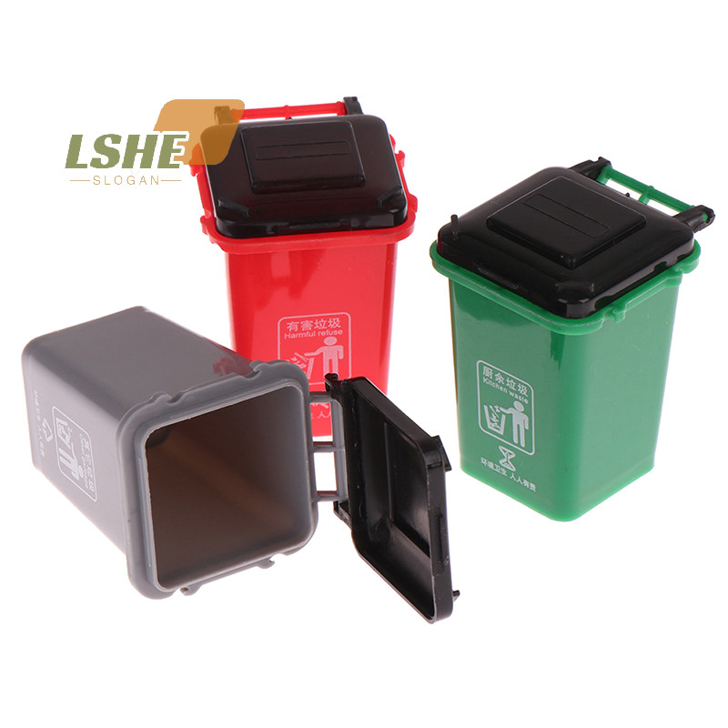 [LSHE] 1:12 Dollhouse Miniถังขยะรุ่น/ถังขยะขนาดเล็ก/ปากกาOrganizer Home Storage Canใหม่