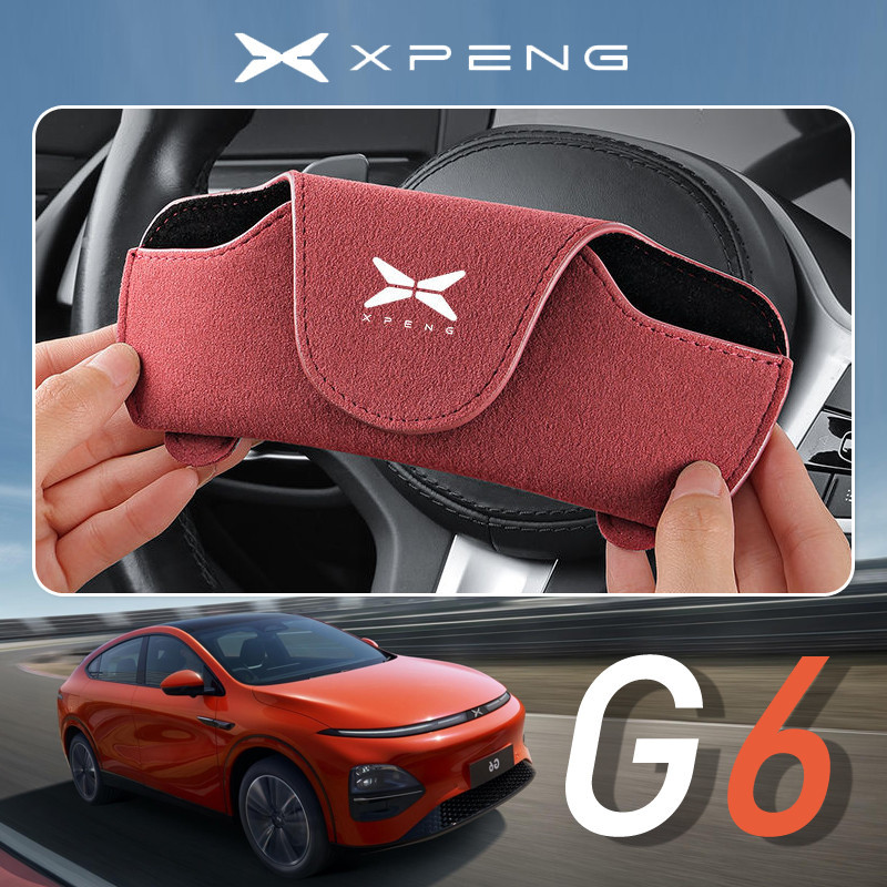เหมาะสําหรับ xpeng G6 EV รถแว่นตาคลิปกรณีรถ Sun Visor แว่นตากันแดดคลิปอุปกรณ์ตกแต่งภายใน xiaopeng accesory