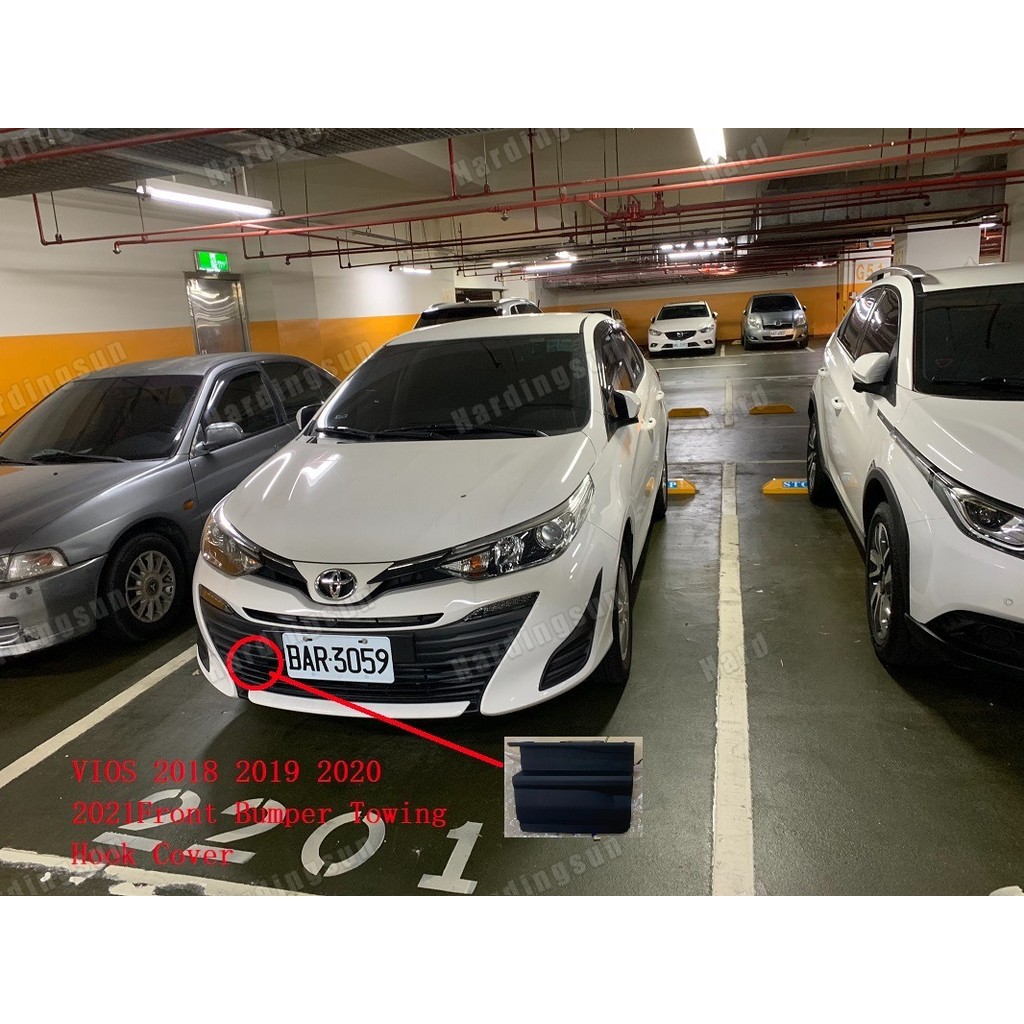 ฝาครอบตะขอตัดหญ้ากันชนหน้าสําหรับ Toyota VIOS 2018 2019 2020