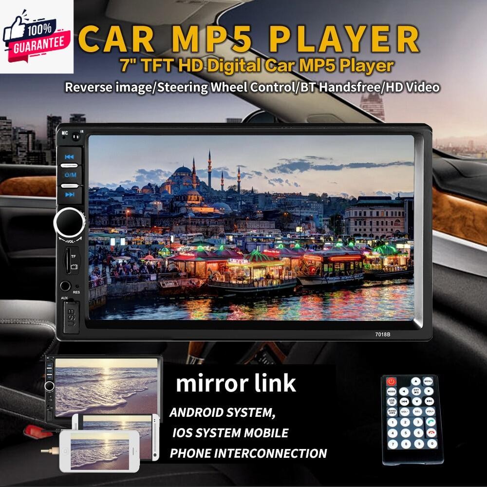 【จัดส่งฟรี+กล้องหลัง】 Android 9.1 2din WIFI 7 นิ้ว 2 DIN Car s Tereo วิทยุจีพีเอสลูทู ธ MP3 เครื่องเ