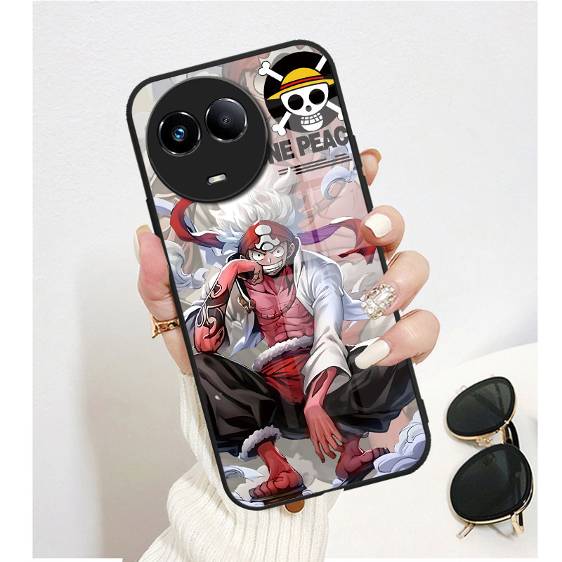 เคสกระจก OPPO realme 11 5g / realme 11x 5g เคสกระจกนิรภัยฝาหลังแบบแข็งขอบซิลิคอนอ่อน ราคา ถูกที่สุด ดีลบีเคเค แกลเลอรีภาพที่ 2
