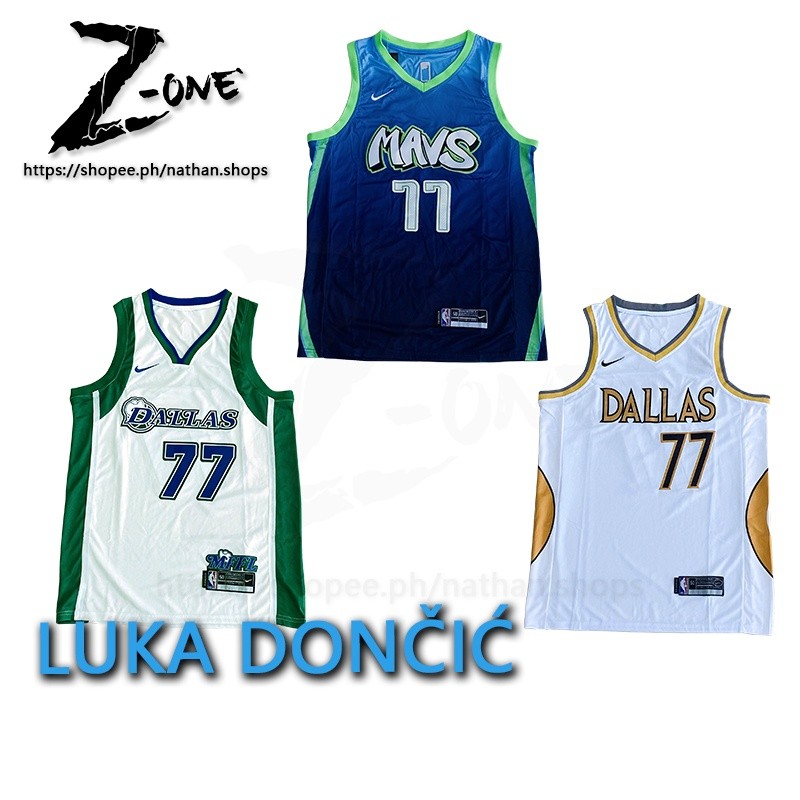 เสื้อบาสเก็ตบอล Luka Doncic NBA Retro Dallas Mavericks 77#