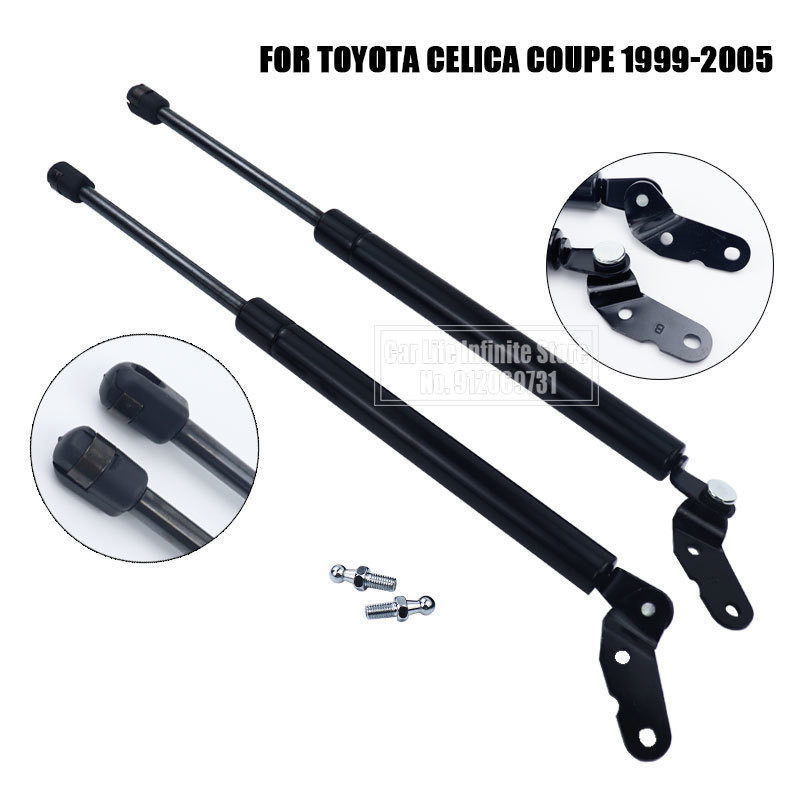 2x รถด้านหลัง Tail Gate แก๊สสนับสนุน Struts สําหรับ Toyota สําหรับ Celica Coupe 1999-2005 6896020240ล 6895020240ร 6895080108ล 6896080063ร