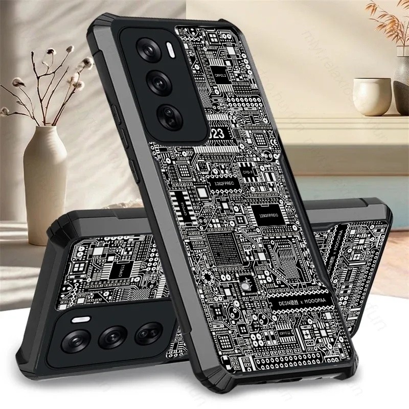 เคสโทรศัพท์โปร่งใสสําหรับOppo Reno 12fs 11f 10 9 8t 8z 7z 7se 6z 5 4 3 2z 4g/5g Pro Plus Shockฤดูใบไ