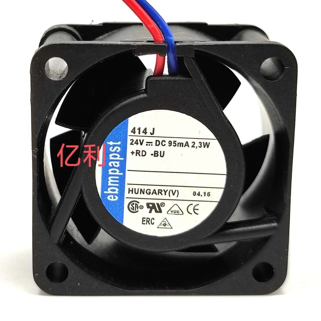 West Germany ebmpapst 414J 24V 2.3 W 4CM 4025 พัดลมระบายความร้อนอินเวอร์เตอร์เงียบ