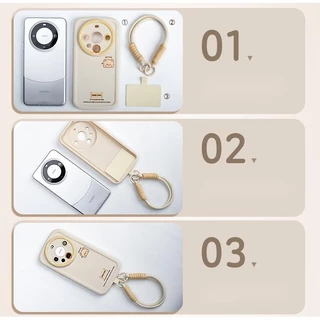 Phone Lanyard ความคิดริเริ่ม สายคล้องโทรศัพท์มือถือ สไตล์วินเทจ Weave เชือกเส้นเล็ก สีน้ําตาล Colorful แบบเรียบง่าย
