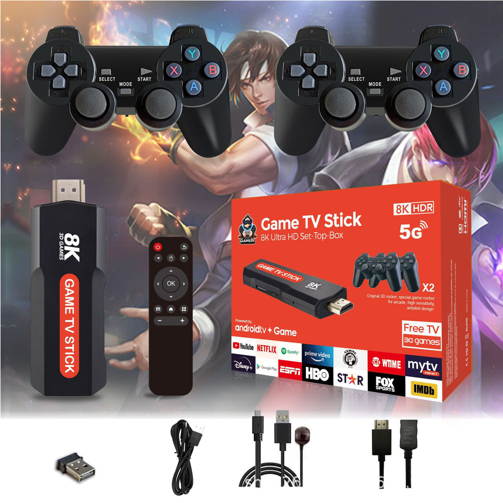 เครื่องเกม 8K เกมพกพา ตัว รองรับ ตัวจําลอง สําหรับ Android 12.1 TV Box Dual System 30000+game