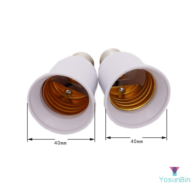 Yosunbin] E17 ซ็อกเก็ตโคมไฟ E17 ถึง E27 LED Haen CFL อะแดปเตอร์โคมไฟหลอดไฟใหม่