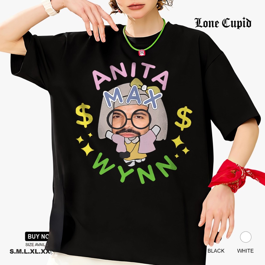 Kaos Anita Max Wynn Drake เสื้อยืด Baju แขนสั้น Unisex T เสื้อ Breathable All-matching หลวมผ้าฝ้าย T