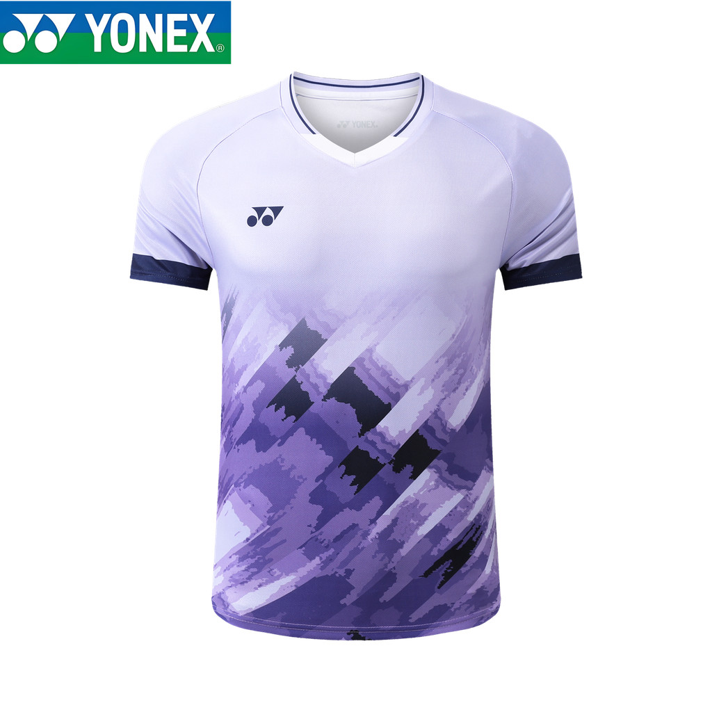 พร้อมสต็อก จัดส่งฟรี 2024 ฤดูร้อนสไตล์ใหม่แบดมินตันเสื้อยืดมืออาชีพการแข่งขันย์ระบายอากาศแห้งเร็วย์