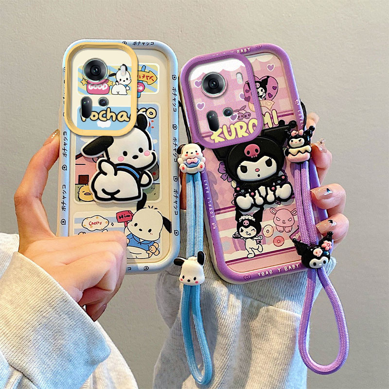 เคส oppo reno11 5g case น่ารัก เคสโทรศัพท์ Kuromi 3D Doll สําหรับ