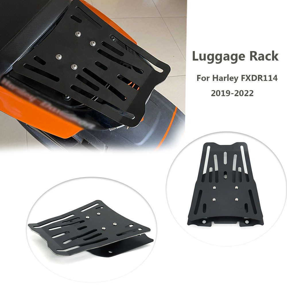 Y2019-2022 fxdr 114มอเตอร์ไซค์อุปกรณ์เสริมบังโคลนหลังชั้นวางสัมภาระรองรับที่นั่งเดี่ยวสำหรับ Harley 