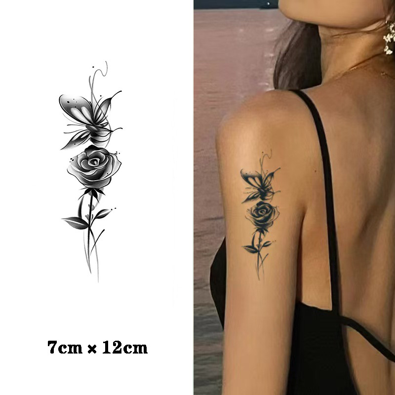 【COCO Magic tattoo】 ติดทนนาน15วัน ;7ซม*12ซม.;สติ๊กเกอร์รอยสักกันน้ําติดทนนานปลอมรอยสักชั่วคราวสักกึ่งถาวร