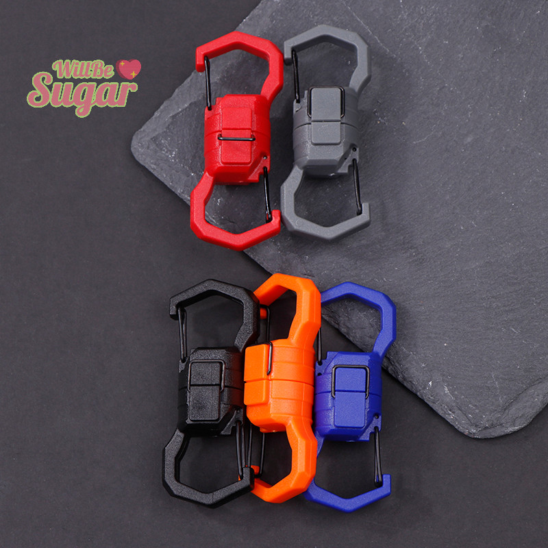 [WillBesugarT] Al เครื่องมือสแตนเลสแบบพกพา Carabiner การ์ดเครื่องมือ Outdoor Survival Camping Accessories All In One [ใหม่]