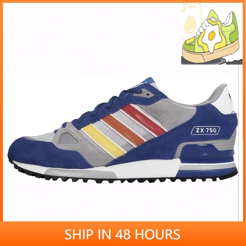 Adidas ZX 750 รองเท้าผ้าใบผู้ชายผู้หญิง