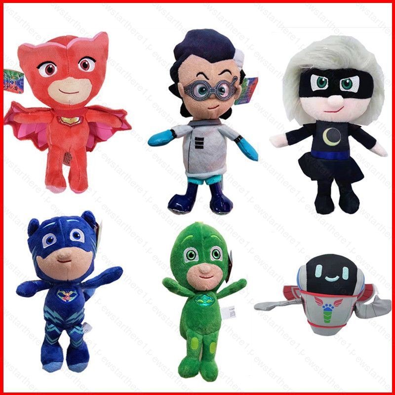 Jason PJ หน้ากากของเล่นตุ๊กตา Romeo Catboy Gekko Owlette Luna สาวหุ่นยนต์ตุ๊กตาตุ๊กตาของขวัญเด็กตกแต่งบ้านตุ๊กตาของเล่น