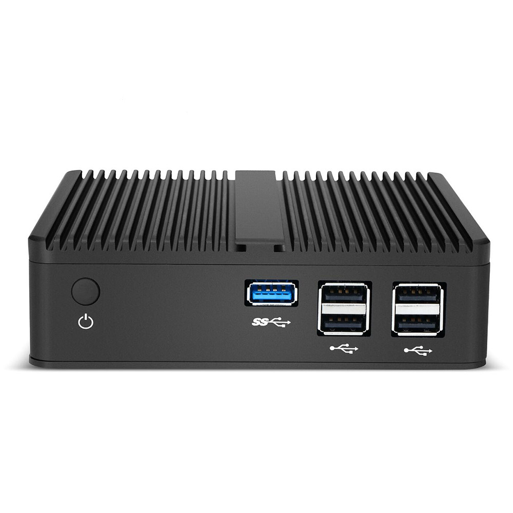 Fanless Mini PC Intel Celeron N2830 HDMI VGA Display 5x USB Ports Gigabit Ethernet Support Windows L