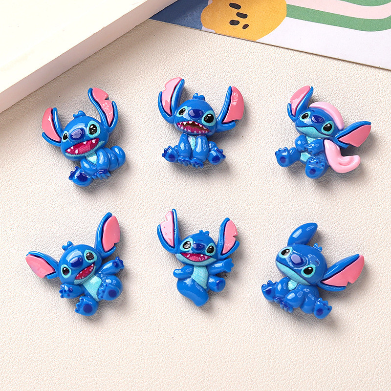 10 ชิ้น Blue Stitch เรซิ่น Charms สําหรับ DIY (1-220)
