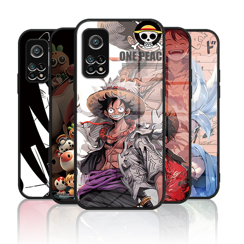 เคสกระจก Xiaomi mi 10t 5g / mi 10t pro 5g เคสกระจกนิรภัยฮาร์ดฝาหลังขอบซิลิคอนอ่อน